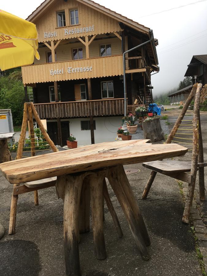 "Terrasse" Nessental Hotel Gadmen Buitenkant foto